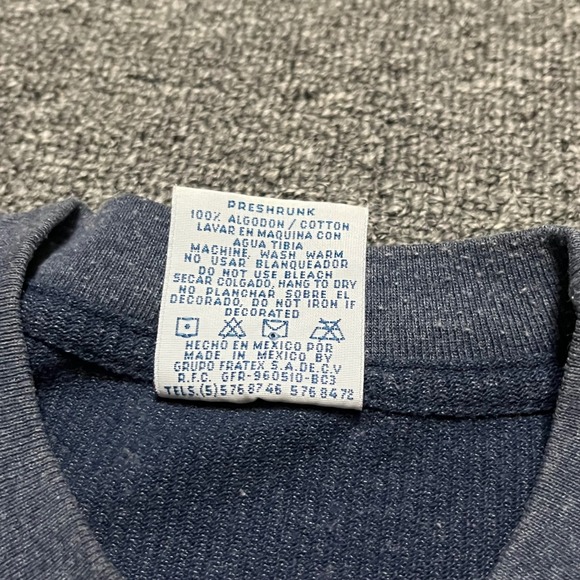 Yacht Club Bermuda Blue Ribbed T Shirt Mens Large‎ Palm Tree Graphic Tee - Picture 4 of 7